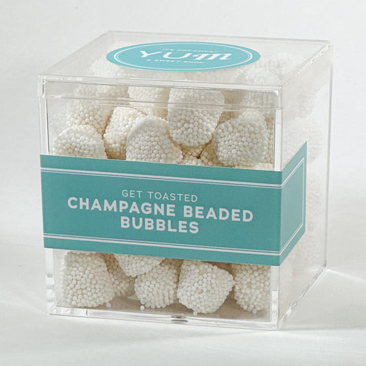 Get Toasted Champagne Beaded Bubbles
