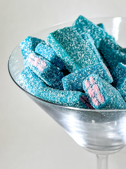 Blue Rhapsody Sour Bubble Gum Bricks