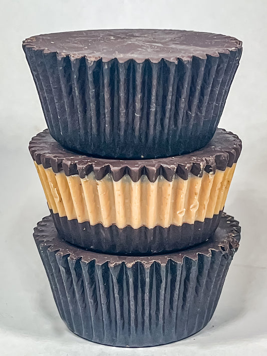 3 Giant Dark Chocolate Peanut Butter Cups